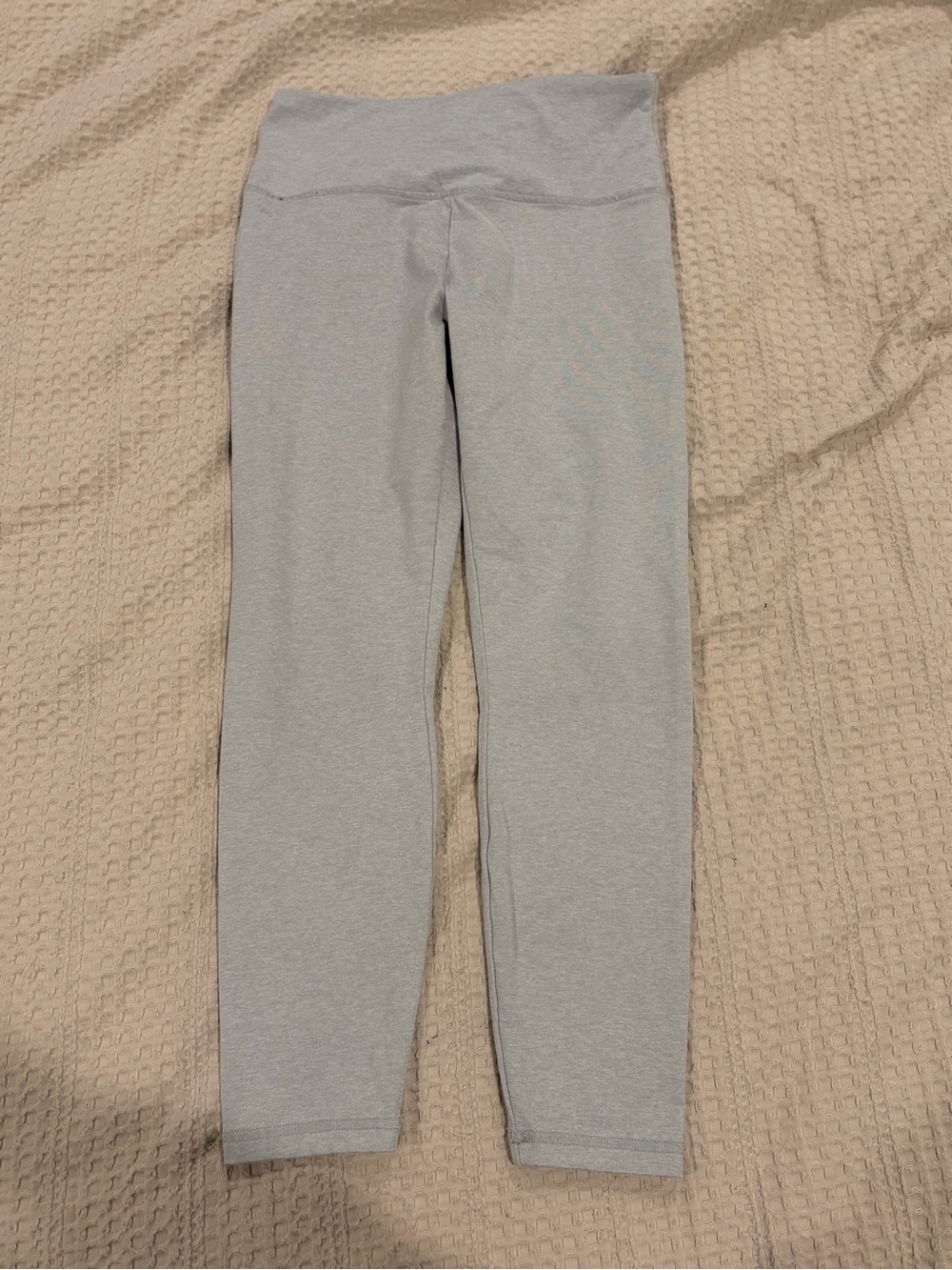 Zobha Light Gray High-Waist Leggings